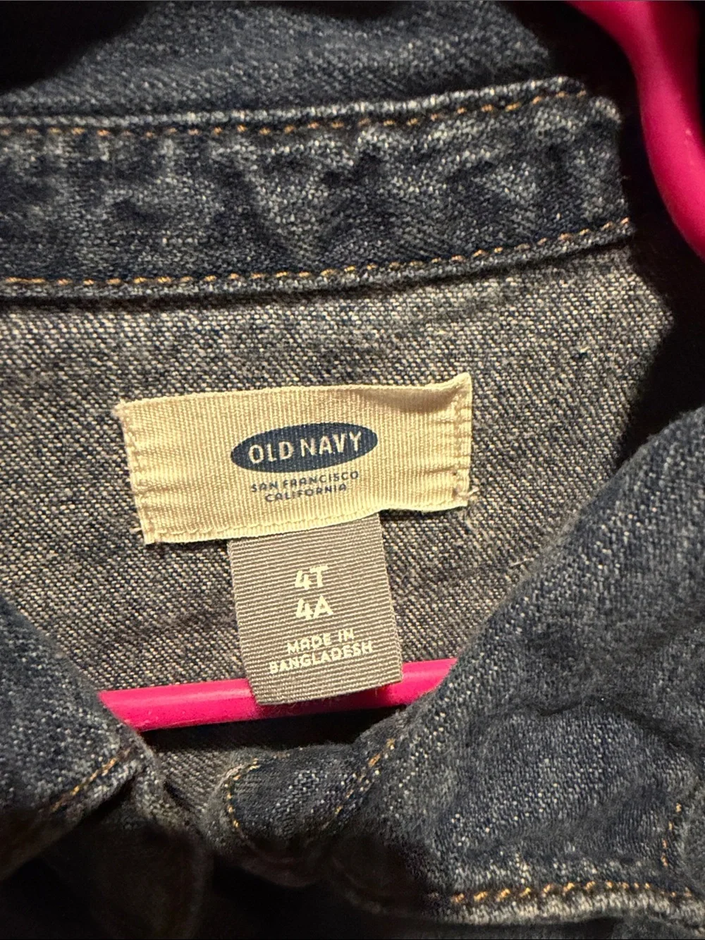 Old Navy Girls Blue Denim Button-Up Jacket
